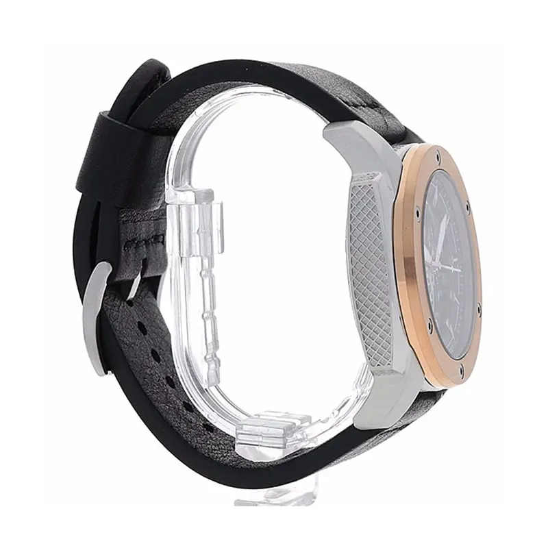 Fossil Modern Machine Automatic Black Leather Men's Watch- ME3082